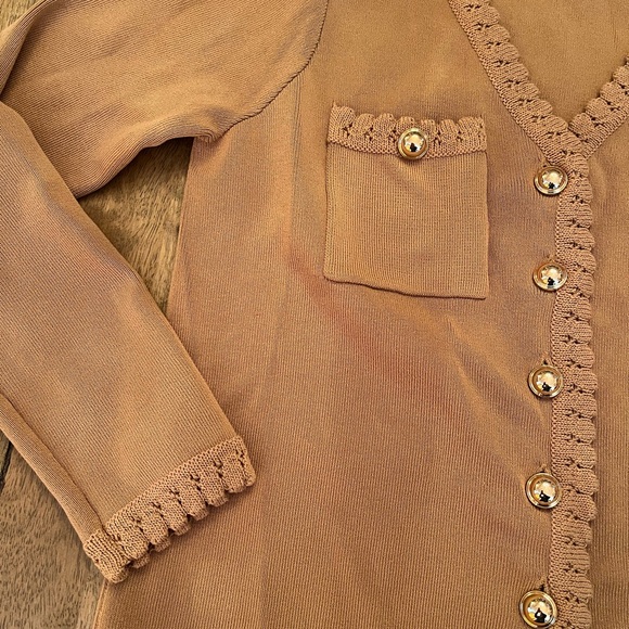 Nanette Lepore Tan Knit Sweater - Picture 3 of 9